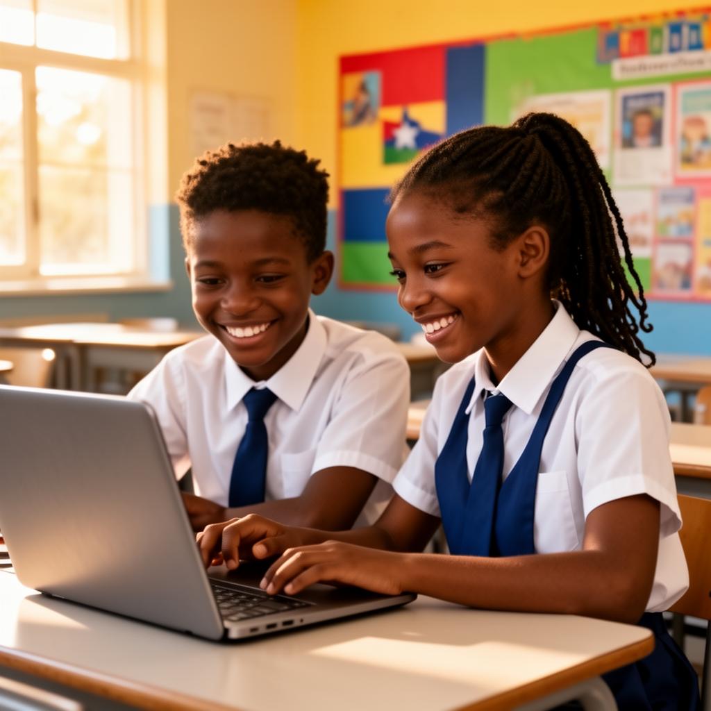 Students in a computer lab